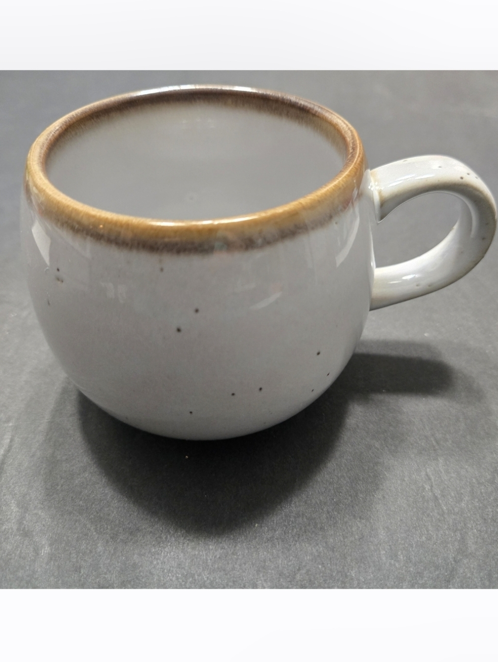 Magnolia Hearth and Hand Pot Belly Mug Round Cream and Brown coffee Tea Cup